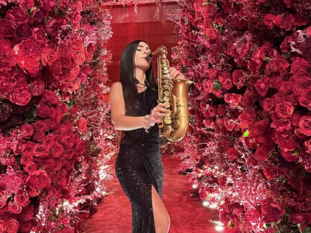 Female saxophone player for destination weddings and events in Miami, Palm Beach, Houston, Texas, Aspen | Kiral Artists musicians